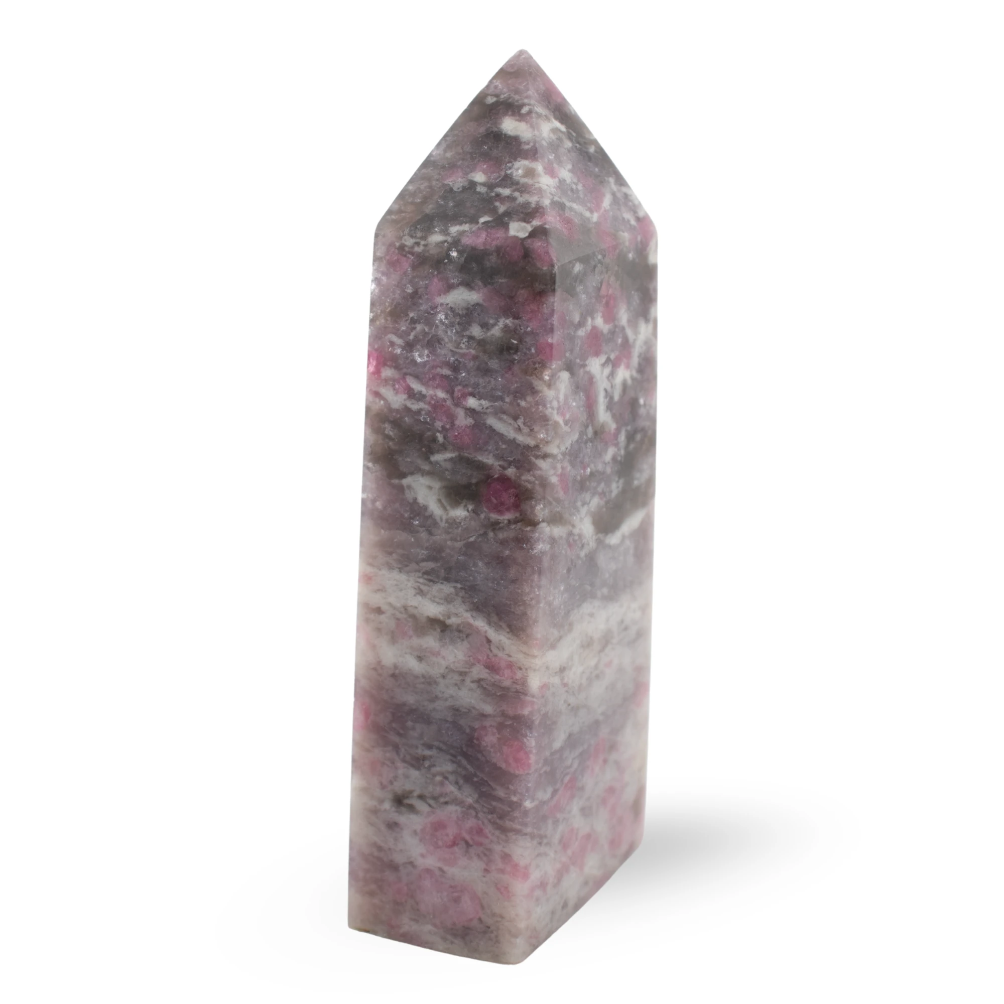 Cherry Blossom Tourmaline on white background