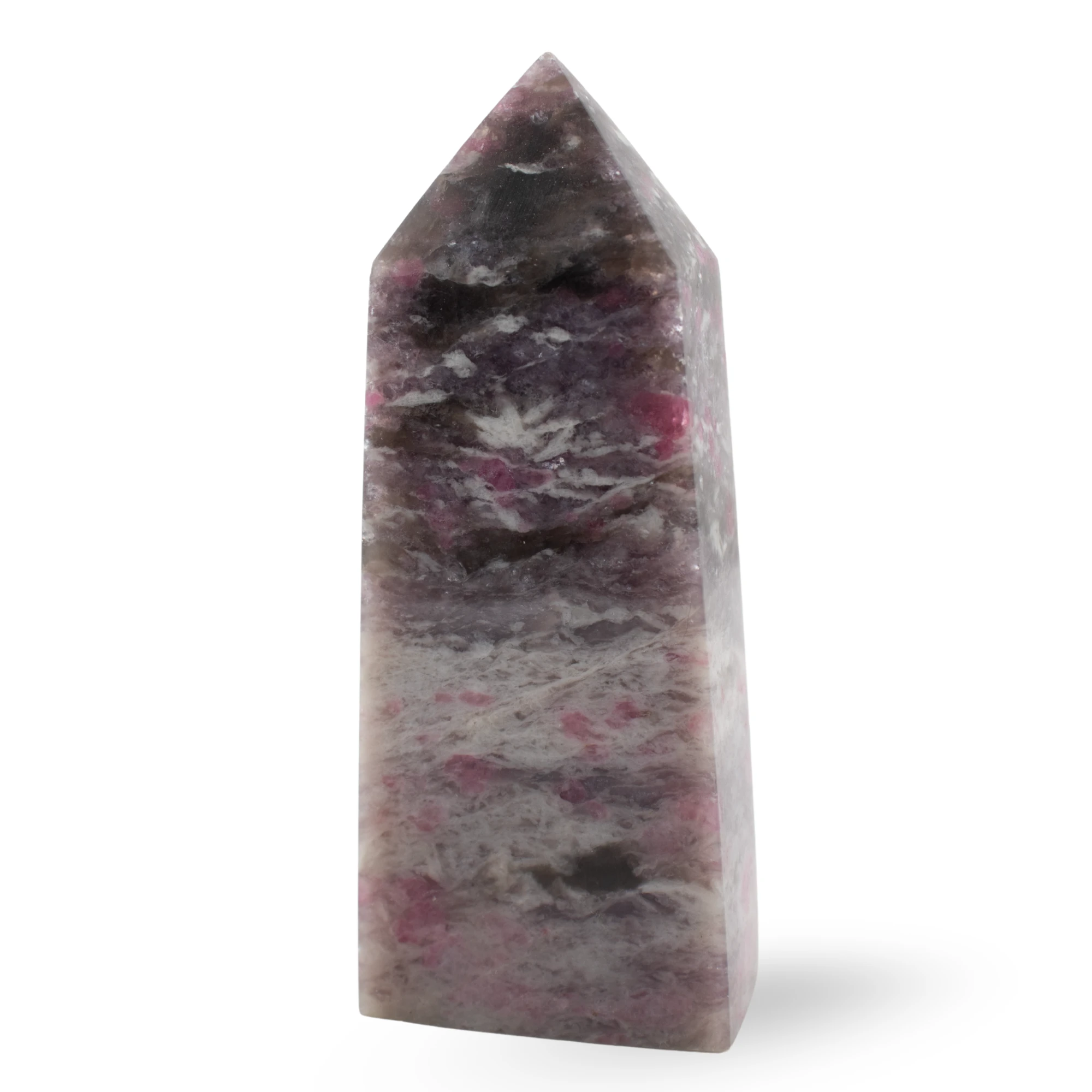 Cherry Blossom Tourmaline on white background